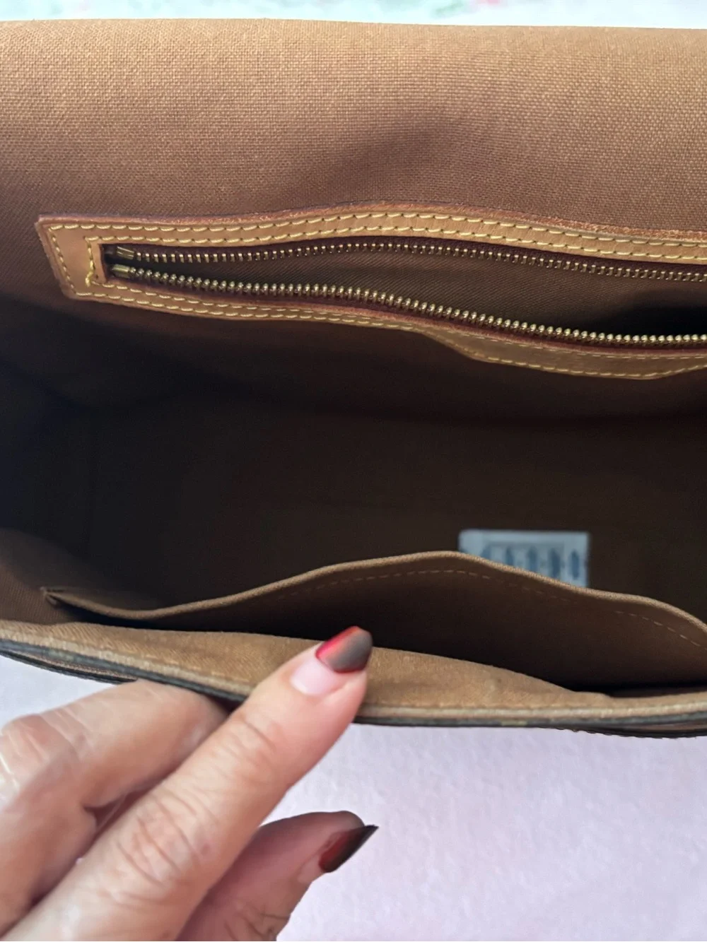 Louis Vuitton Abesses Monogram Messenger Bag in Dark Brown